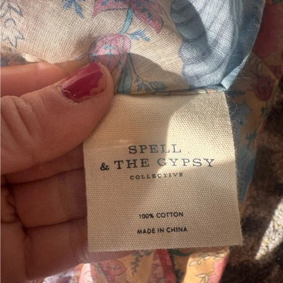 Spell Multicolor Seashell Mermaid Floral Skirt and Blouse Set - Picture 8 of 8